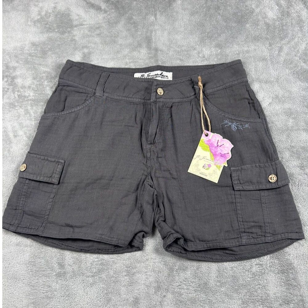 Margaritaville St Somewhere Womens Cargo Shorts Size 6 Dark Shadow NWT